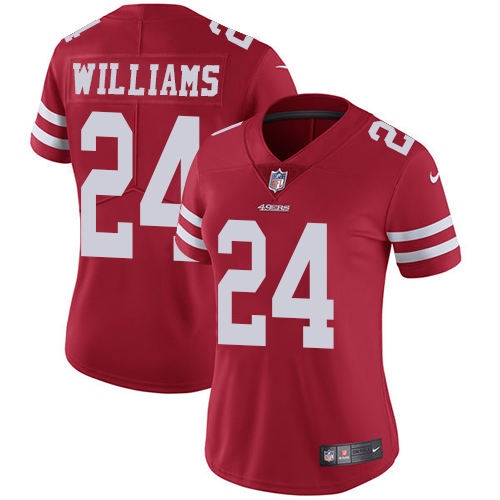 San Francisco 49ers Limited Red Women K Waun Williams Home NFL Jersey 24 Vapor Untouchable